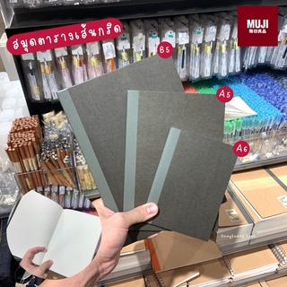 โค้ดลดSBVDYQลด 15%) MUJI สมุดตารางมูจิ สมุดกริด ขนาด B5 สมุดโน็ตสันเย็บด้าย