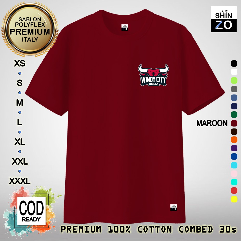 เสื้อยืด NBA WINDY BULLS - 7 ขนาด 12 สี