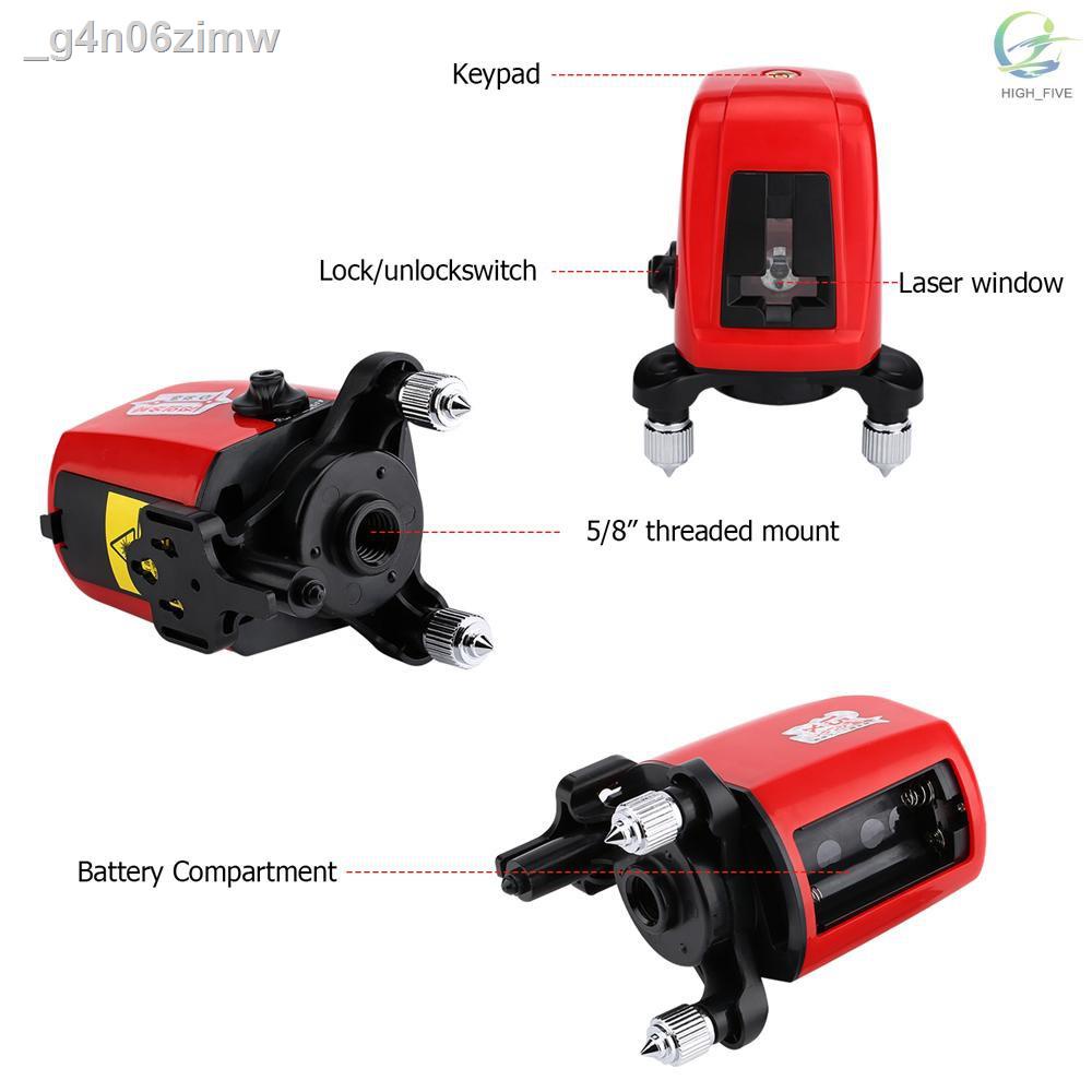 hifi-FC435 Mini Portable 360 Degree Self-leveling Laser Line 2 Line 1 ...