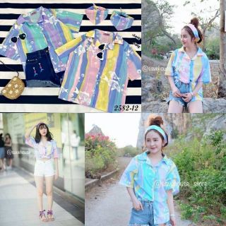 #2582 ❥❥ เสื้อเชิตลายทะเล