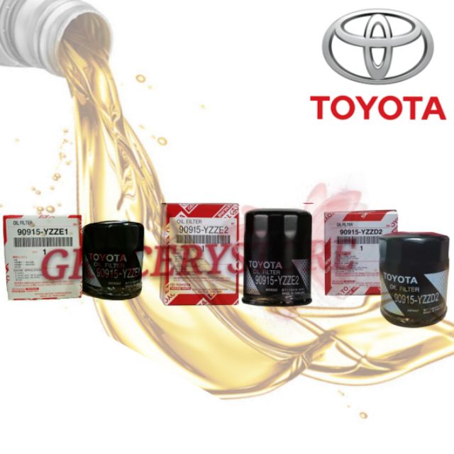 กรองน้ํามันเครื่องTOYOTA Vios Camry Hilux Avanza Corolla Altis Wish 90915-YZZE1 90915-YZZE2 90915-YZ