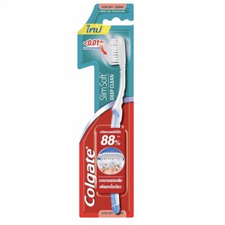 Colgate คอลเกต แปรงสีฟัน สลิมซอฟท์ดีพคลีน (แพ็ก 1 ด้าม)