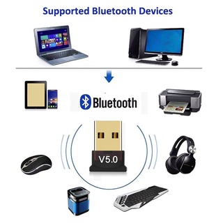 ตัวรับ / ตัวส่ง สัญญาณ Bluetooth V5.0 จาก PC / Notebook ไปหาอุปกรณ์ใดๆที่มี Bluetooth ได้ Bluetooth CSR5.0 (No Driver)