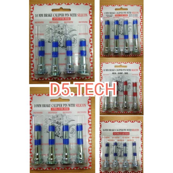 VOLKSWAGEN POLO 1.4,1.6 แผ่นดิสก์เบรคด้านหน้าชุดหมุดซิลิโคน CPS-POLO-F