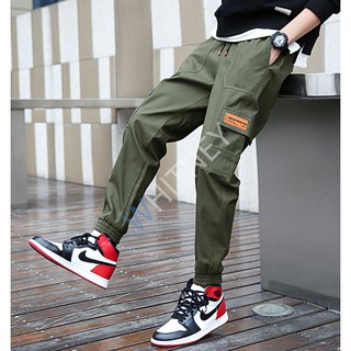 ⭐️กางเกงขาจั้ม Jogger ผูกเชือก สไตล์เกาหลี ผ้านุ่ม ใส่สบาย  กางเกงขายาว (K9101,9023)