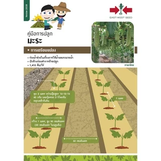 GGEW เมล็ดพันธุ์ซฟ มะระ มะระจีน เขียวหยก16 8เมล็ด ตราศรแดง Bitter Gourd มะระ