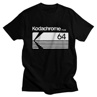 เสื้อยืด พิมพ์ลายโลโก้ Kodak Kodachrome สําหรับผู้ชาย เหมาะกับการถ่ายภาพเสื้อยืด เสื้อยืดสีพื้น