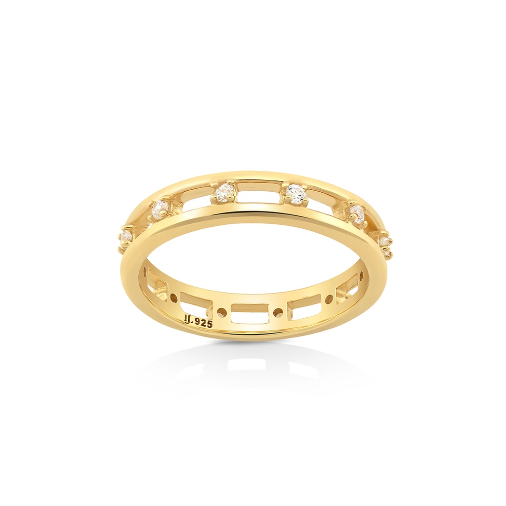 [Clearance] Jewellista แหวน Dotty เงินแท้ 925 ประดับพลอย CZ