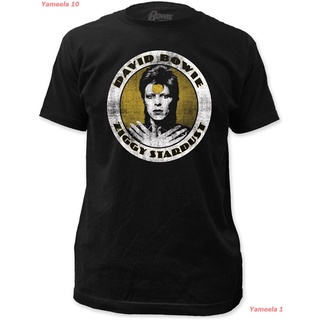 David Bowie - Ziggy Stardust - Adult T-Shirt เดวิด โบอี เสื้อพิมพ์ลาย เสื้อแนวสตรีท ผู้หญิง ผู้ชาย เสื้อยืด เสื้อแฟชั่น