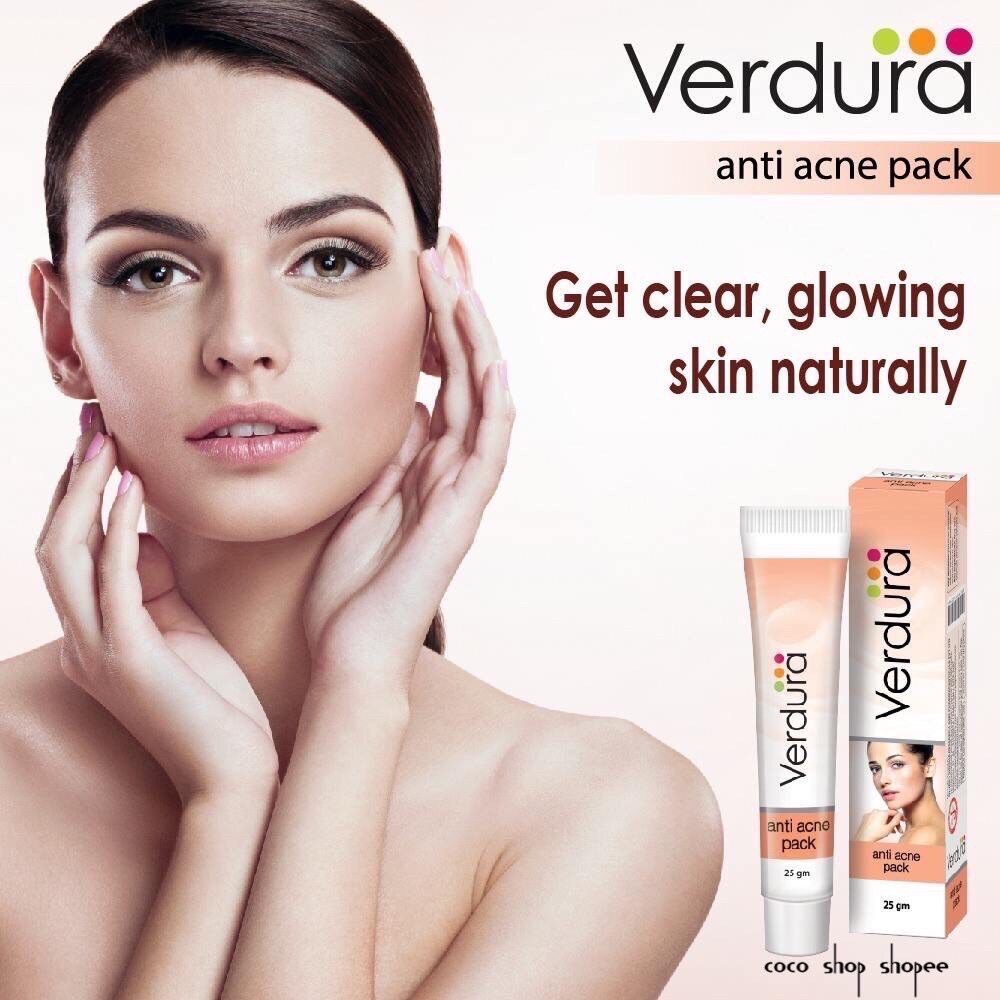 ครีมป้องกันสิว Verdura Anti acne pack 25g 🌱