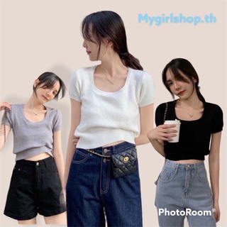 MYGIRLSHOP.TH👑👑เสื้อยืดไหมพรมเกรดA++73138