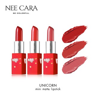 NEE CARA นีคาร่า ลิป ลิปสติก ลิปมินิ ยูนิคอร์น เซ็ต 3 แท่ง N664  NEE CARA MINI SET LIP 3 PIECE UNICORN