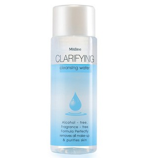 Mistine Clarifying Cleansing Water 100ml. เคล็นซิ่งทำความสะอาดผิวหน้า สูตรน้ำ