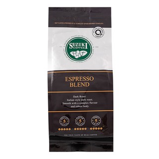 ซูซูกิกาแฟคั่วบดเอสเพรสโซ่ถุง 250กรัม Suzuki Roast &amp; Ground Coffee Espresso Bag 250g.