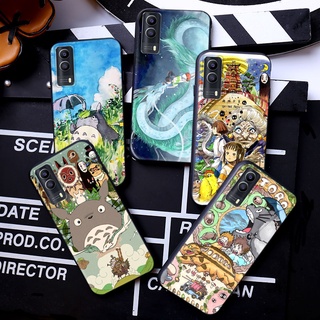 เคสโทรศัพท์มือถือแบบนิ่ม ลายอะนิเมะ Totoro Spirited Away Ghibli 66TP สําหรับ Vivo Y30 Y50 Y31 Y51 Y53 Y55 Y55s Y69 Y71 Y81 Y81s Y91C Y95 Y93 Y91