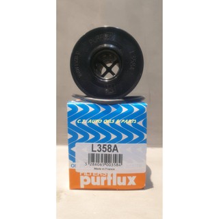 ไส้กรองน้ำมันเครื่อง PURFLUX L358A สำหรับ PEUGEOT,CITROEN,MINI,BMW,FORD,VOLVO(MADE IN FRANCE)