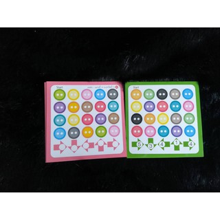 Smart Buttons การ์ดกระดุมฝึกเชาว์ ไหวพริบ เขียนด้วยเมจิกไวท์บอร์ด เล่นได้ทั้ง 2 ด้าน