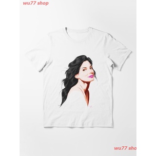 New Idea Sandra Bullock - An Illustration By Paul Cemmick Essential T-Shirt เสื้อยืดพิมพ์ลาย เสื้อยืดผ้าฝ้าย คอกลม cotto