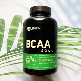 บีซีเอเอ BCAA 1000 Mega-Size 1 g 200 Capsules (Optimum Nutrition®) อาหารเสริม ออกกำลังกาย