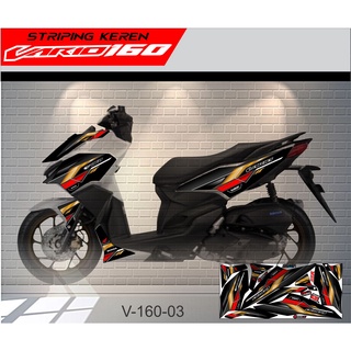 สติกเกอร์ 160 องศา 160 องศา 160 องศา สําหรับรถจักรยานยนต์ honda vario 160 DECAL 160 STRIPING honda vario 160 DECAL