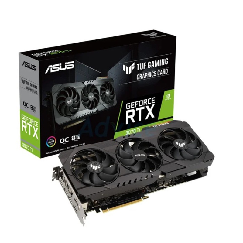 ASUS GEFORCE RTX 3070 TI TUF O8G GAMING OC - 8GB GDDR6 ออกใบกำกับภาษีได้