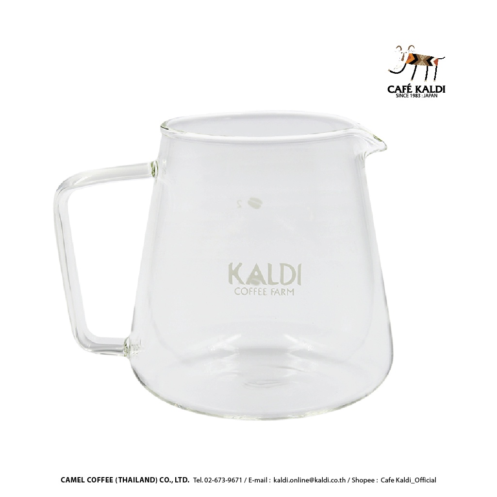 เหยือกดริปกาแฟ ขนาด 300 ml : KALDI COFFEE FARM : Glass Coffee Server 300 ml