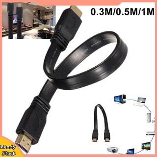 Hw-ĕ สายเคเบิล HDMI ความเร็วสูง ตัวผู้ เป็นตัวผู้ สําหรับ Audio Video AV HDTV PS3