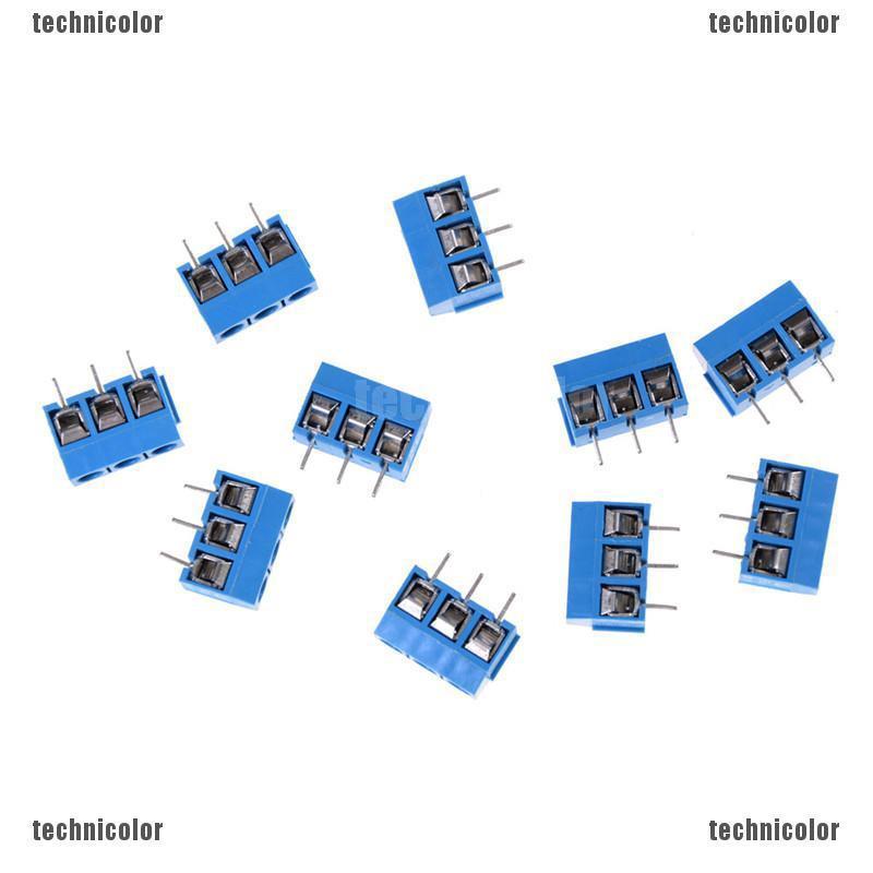 บล็อกเทอร์มินัลสกรู PCB 3Pin KF301-3P พิทช์ 5.0 มม. 10 ชิ้น