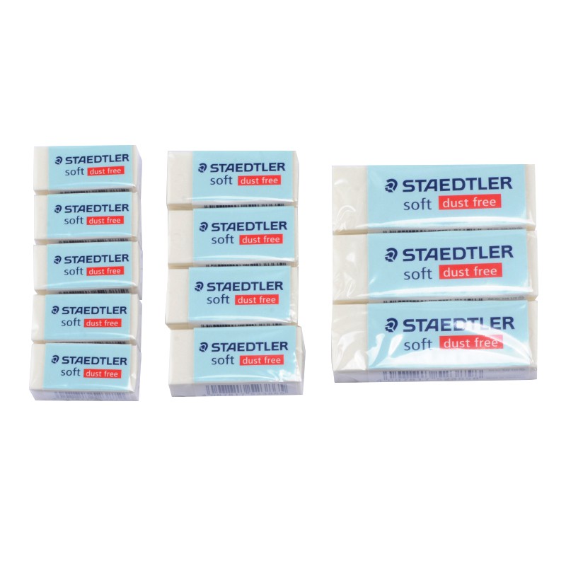 STAEDTLER ยางลบซอฟท์ นุ่มลบสะอาด ไม่เป็นขุย ไม่มีเศษยางลบ (ขนาดเล็ก กลาง ใหญ่) ไม่ทิ้งร่องรอยดินสอ Soft 526 S20/30/40