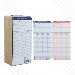 บัตรตอก บัตรลงเวลา Officepro / DIC / VERTEX / SEIKO / NIPPO / MAX แพ็ค 100 ใบ