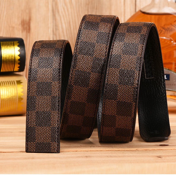 สายเข็มขัดหนังวัวแท้ 100% อัตโนมัติ ไม่มีหัวเข็มขัด รูปที่ 8
