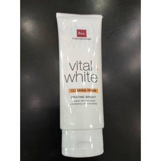 BSC Vital White Facial foam โฟมล้างหน้า ไวทัลไวท์ 100g (velvetcosme)