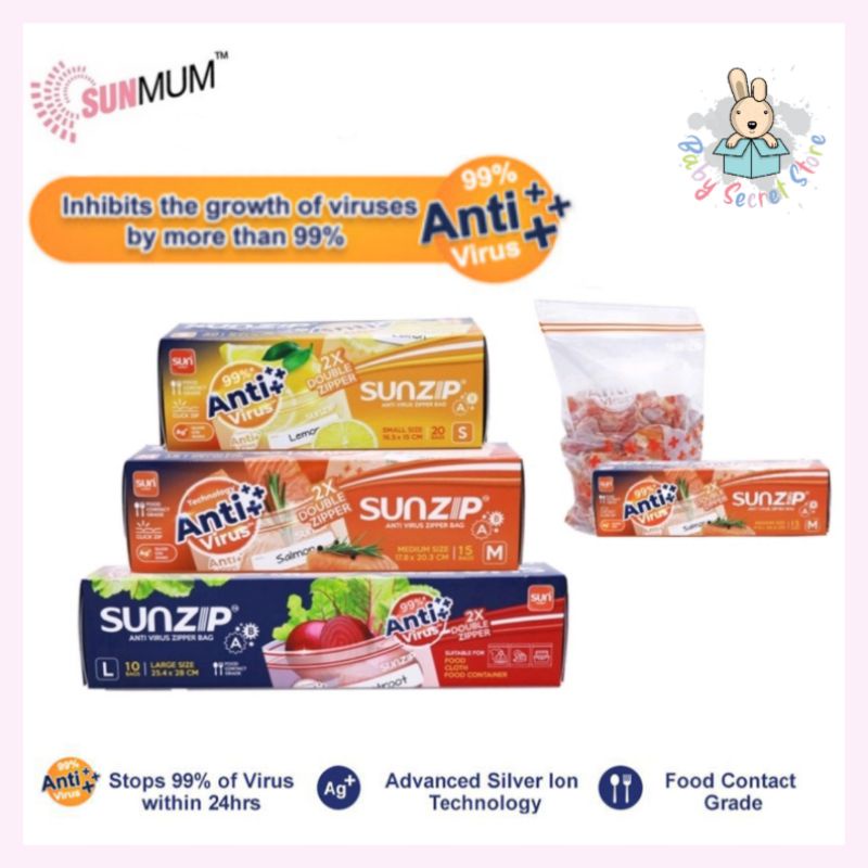 ถุงซิปป้องกันไวรัส Sunzip