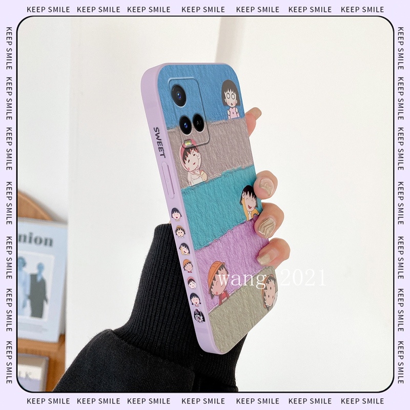 In Stock Classic Cartoon Case เคส Vivo Y21T Y33T Y21G Y21A Y21e Y21 Y21s Y33s V23 V23e 5G 4G Colorful Lattice Pattern Casing Lens Protection Anti-fall Soft Case 2022 เคสโทรศัพท #8