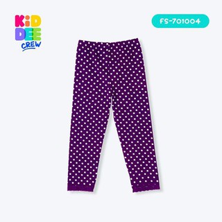 KiddeeCrew เลกกิ้งเด็กผู้หญิงสี สีม่วง Purple pants   เหมาะสำหรับอายุ 1-10 ปี