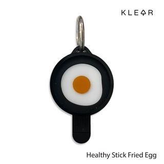 KlearObject Healthy Stick-Fried Egg ที่กดปุ่มอนามัย ที่กดลิฟท์ ATM แท่งกดปุ่มอะคริลิค อาหารเช้าไข่ดาว พวงกุญแจ ไข่ดาว