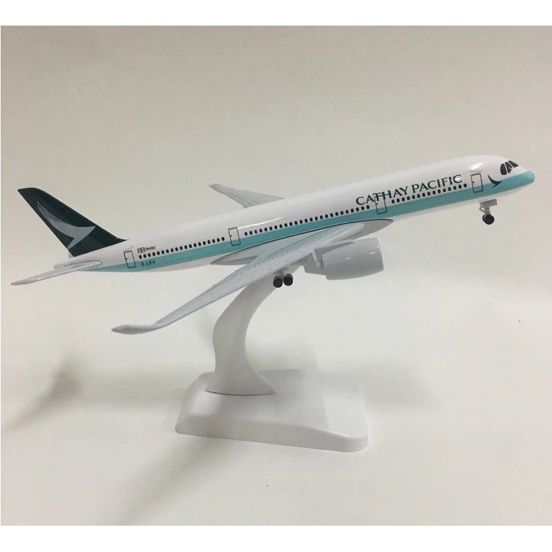 [20CM] โมเดลเครื่องบิน CATHAY PACIFIC 350 (Aircraft Metal Model) วัสดุทำจากเหล็ก มีล้อเครื่องบิน พร้อมฐาน ของตั้งโชว์
