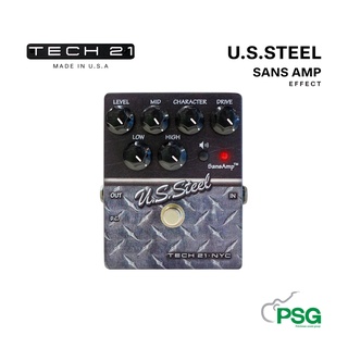 TECH 21 U.S. STEEL SANS AMP GUITAR EFFECTS PEDAL