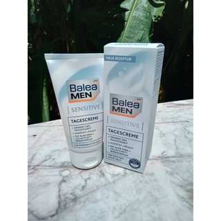 Balea MEN  Sensitive Tagescreme, 75 ml ครีมบำรุงผิวหน้า สำหรับ ผู้ชาย  สำหรับผิวแพ้ง่าย ให้ความชุ่มชื่นตลอด 24 ชั่วโมง