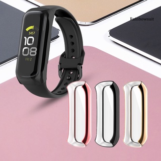 Rb- เคสนาฬิกาข้อมือ PC ชุบไฟฟ้า กันกระแทก สําหรับ Samsung Galaxy Fit2 SM-R220