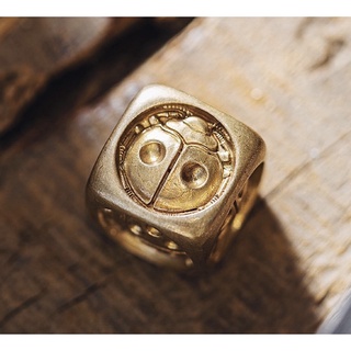 [Handmade] Ladybug Dice ลูกเต๋าแมลงเต่าทอง 19mm 43g [ทองเหลือง]