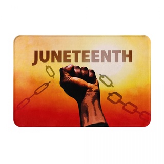 Juneteenth (1) พรมเช็ดเท้า ผ้าสักหลาด กันลื่น ดูดซับน้ํา แห้งเร็ว สําหรับห้องน้ํา 16x24 นิ้ว พร้อมส่ง