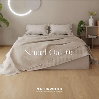 พื้น SPC คลิ้กล็อค เกรดโครงการสี Natural Oak 06 หนาพิเศษ 5MM พร้อมโฟม IXPE ในตัว (5 X 183 X 1220 Mm)