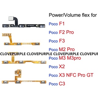 ปุ่มปรับระดับเสียง ริบบิ้นยืดหยุ่น สําหรับ Xiaomi Poco F1 F2 F3 M1 m2 m3 pRO