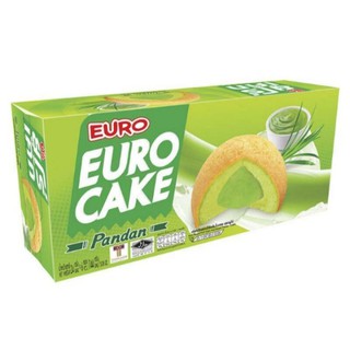 EURO CAKE  รสใบเตย ช็อกโกแลต คัสตาร์ดเค้ก ขนาด144 กรัม