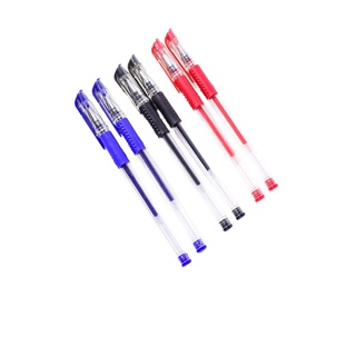  ปากกาหมึกเจล มี 3 สีให้เลือก 0.5mm หัวเข็ม ปากกาหัวเข็ม ปากกาน้ำเงิน  #H001