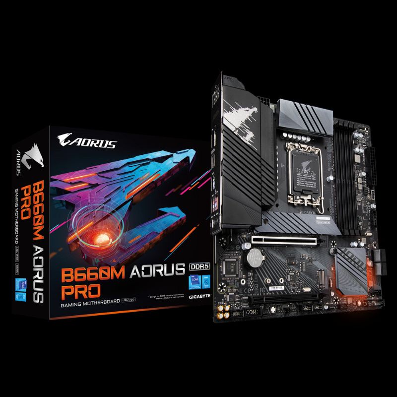 GIGABYTE B660M AORUS PRO DDR5 (REV 1.0)ประกันเต็มสามปี