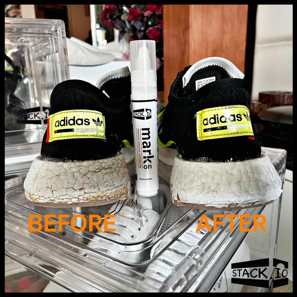STACK.IO ปากกาแก้รองเท้าเหลือง สำหรับรองเท้า สีขาว ลบรอยเหลือง แก้โฟมเหลือง