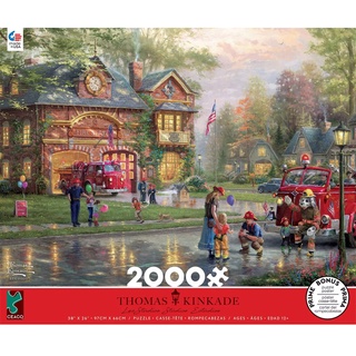 จิ๊กซอว์ Ceaco - Hometown Firehouse  2000 piece  (ของแท้  มีสินค้าพร้อมส่ง)