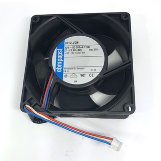 พัดลม DC12V 630mA เทอร์โบ แกนลูกปืน 92x92x38mm(3.5นิ้ว)DF10130